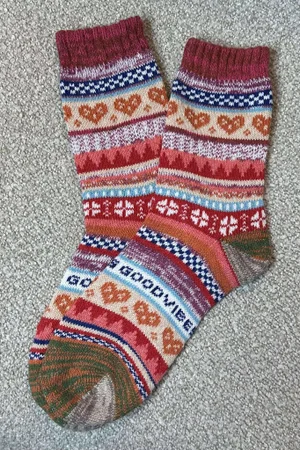 Good Vibes Fair Isle Socks 4 -